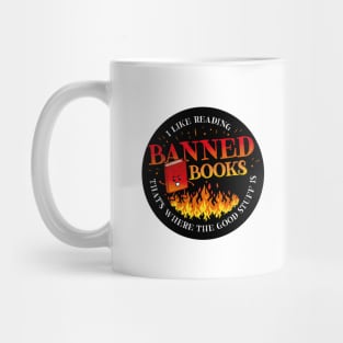 Banned books are on fire Mug